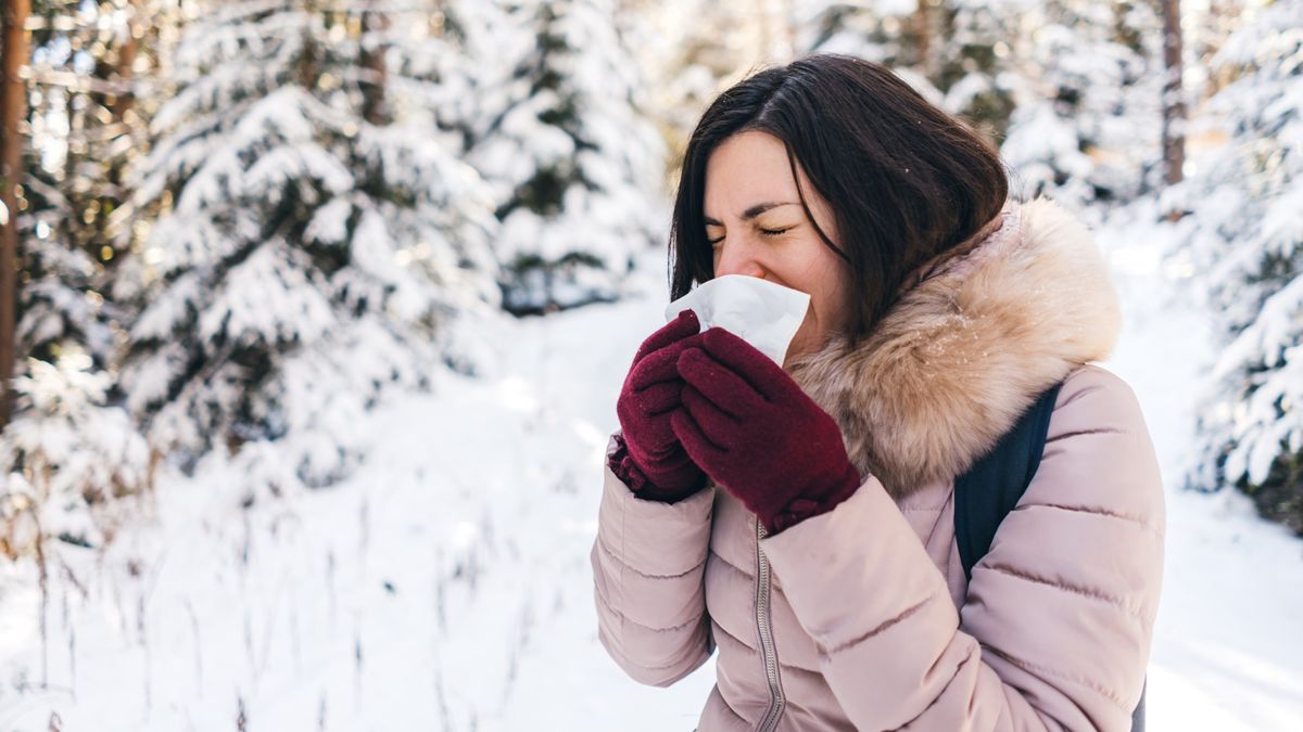 Why are you further liable to catch a cold in winter?